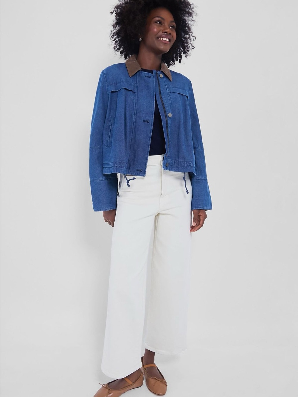 Tuckernuck Denim Cropped Barn Jacket